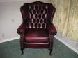 £150 - ANTIQUED LEATHER Chesterfield Arm Chair