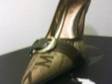 £30 - MORGAN SHOES brown and gold